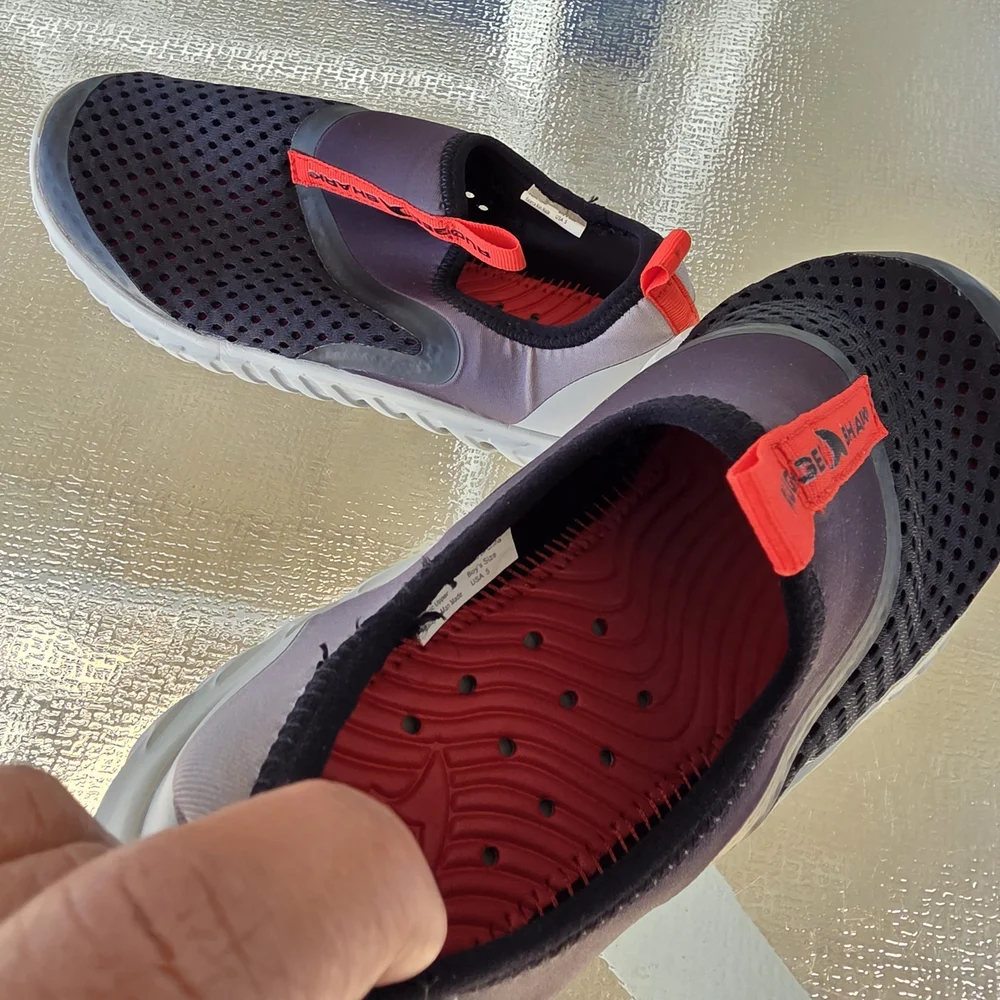 Rugged Shark Boys Water Shoes Mesh Slip-On Sport Beach Active USA 5